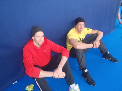 Camille Lacourt et Frédéric Bousquet en récupération